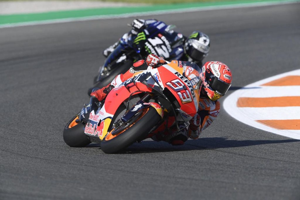 MotoGP | Gp Valencia Warm Up: Marquez davanti a Vinales
