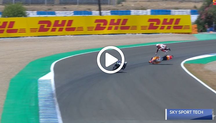 MotoGP | Gp Jerez: Sky Sport Tech, l’analisi della caduta di Marc Marquez [VIDEO]