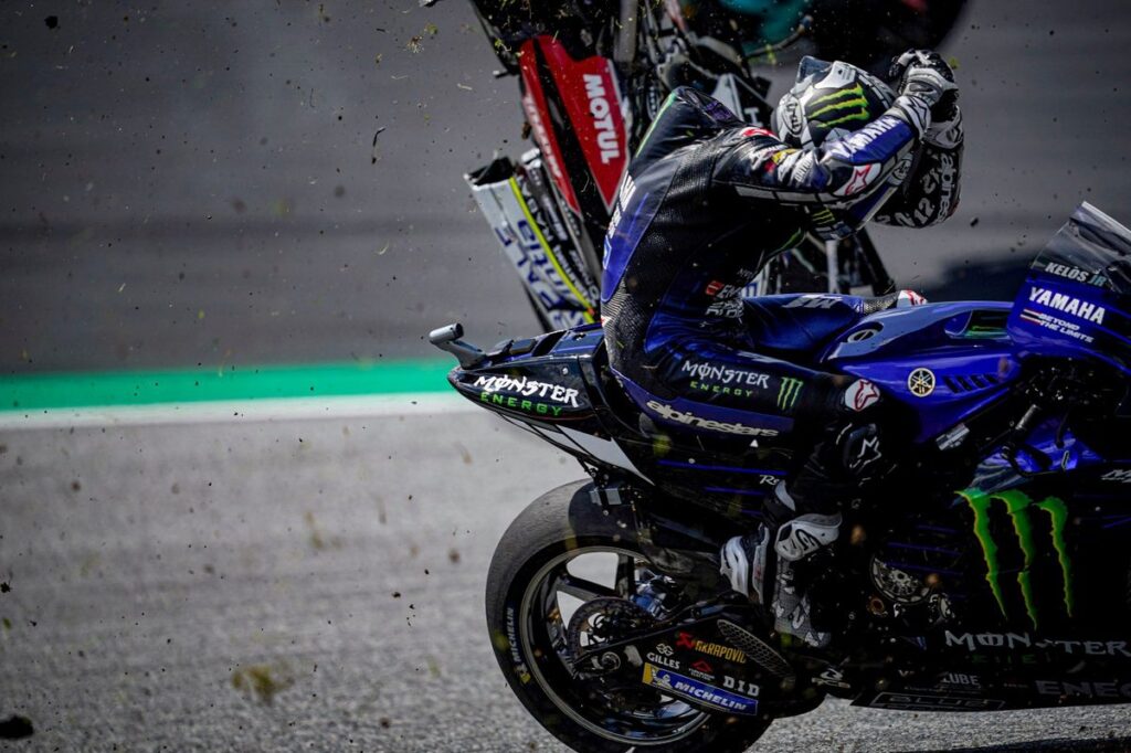 MotoGP | Gp Austria Gara: Vinales dopo l'incidente tra ...