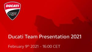 MotoGP | Il prossimo 9 febbraio sarà presentato il Ducati Team 2021