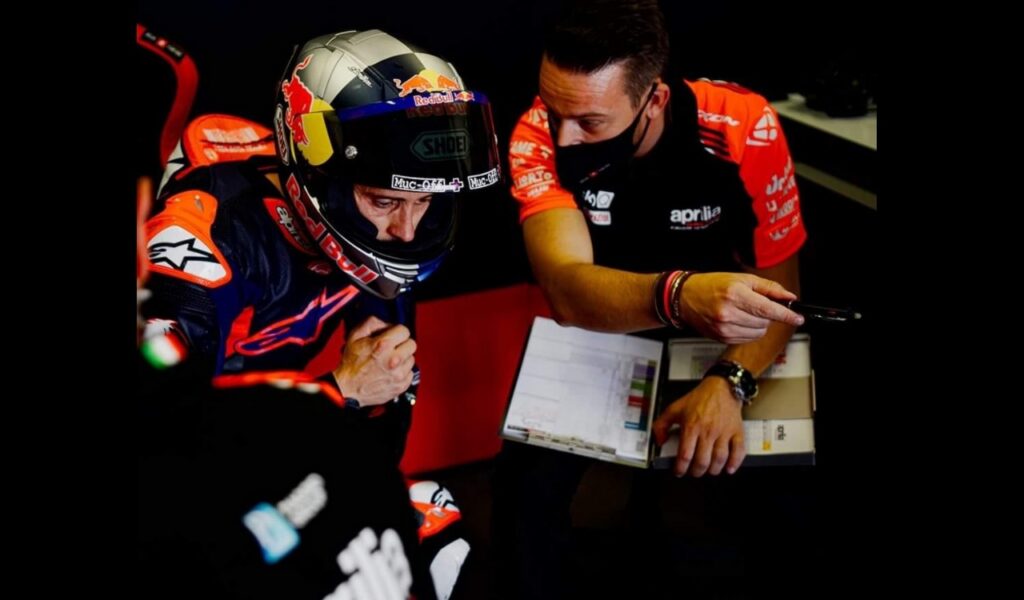MotoGP | Aprilia: Andrea Dovizioso na pista em Aragão