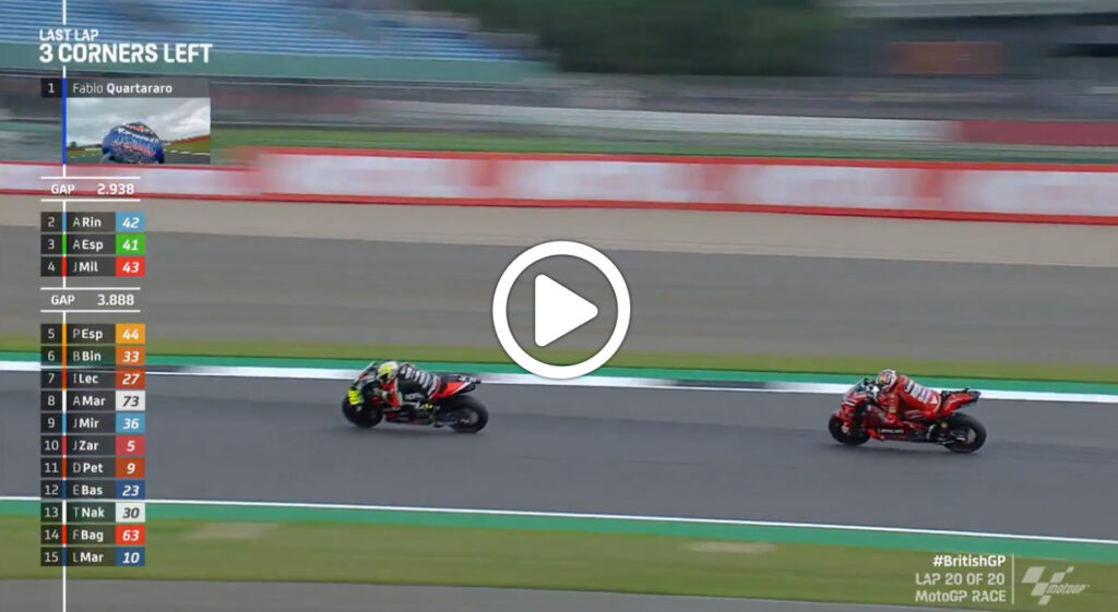 MotoGP | GP Gran Bretagna, il duello Espargarò-Miller per il podio [VIDEO]
