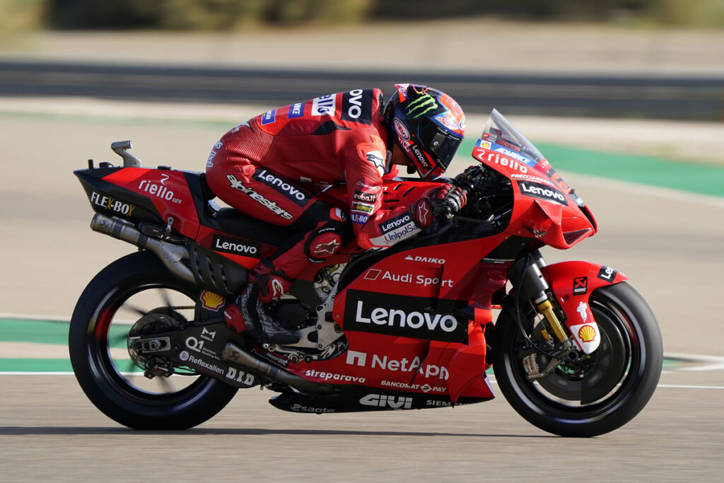 MotoGP | Gp Aragon Warm Up: Bagnaia si conferma al Top, Bastianini è 9°