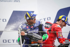 MotoGP | Gp Misano: Bagnaia bissa Aragon, Bastianini, podio da sballo [FOTOGALLERY]