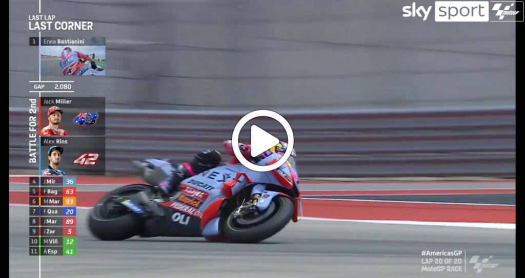MotoGP | Bastianini vince ad Austin: l’ultimo giro in Texas [VIDEO]