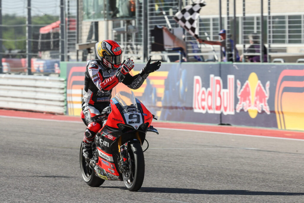 MotoAmerica | Austin Gara 1: Petrucci, “Sono felice, bello tornare a vincere con una Ducati”