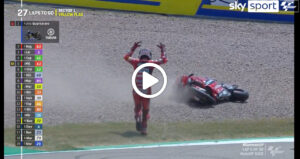 MotoGP | GP Germania, Bagnaia a terra dopo pochi giri: l’episodio [VIDEO]