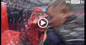 MotoGP | GP Assen, la festa nel box Ducati dopo la vittoria di Bagnaia [VIDEO]
