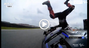 MotoGP | GP Assen, Quartararo disarcionato dalla moto: caduta da paura in Olanda [VIDEO]