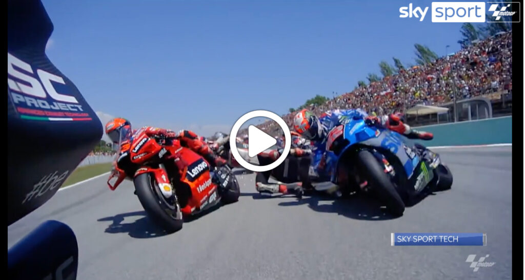 MotoGP | Carambola al via del GP di Barcellona: l’analisi allo Sky Tech [VIDEO]