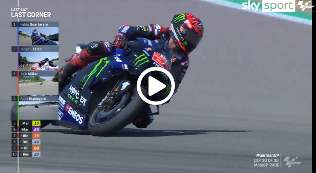 MotoGP | Quartararo vince in Germania e allunga nel mondiale: l’ultimo giro [VIDEO]