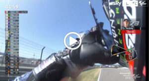 MotoGP | Quartararo, rottura della visiera durante le FP3 al Sachsenring [VIDEO]