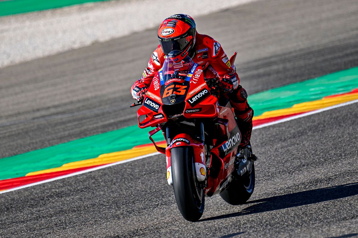 MotoGP | Gp Aragon Qualifiche: Bagnaia in pole, tripletta Ducati