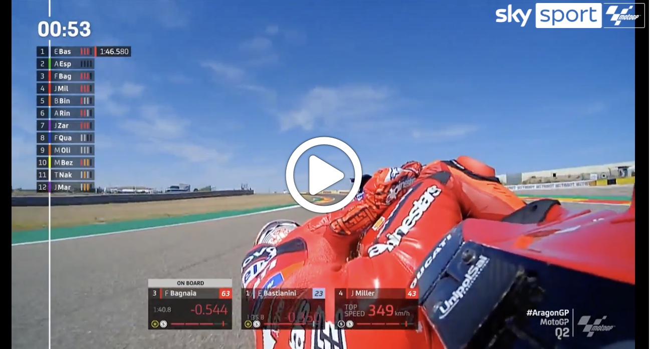 MotoGP | GP Aragon, la pole da record di “Pecco” Bagnaia [VIDEO]