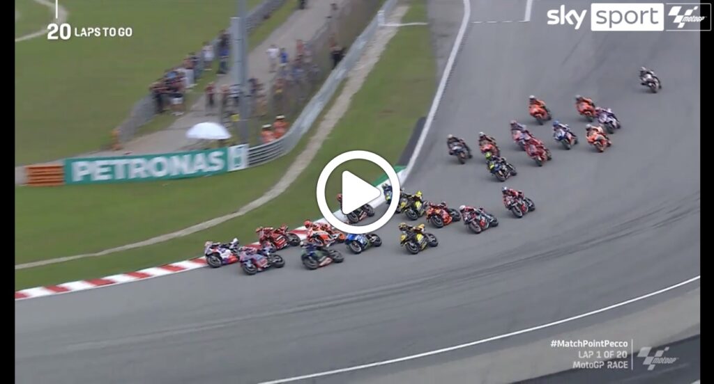 MotoGP | GP Malesia, la partenza e il primo giro a Sepang [VIDEO]