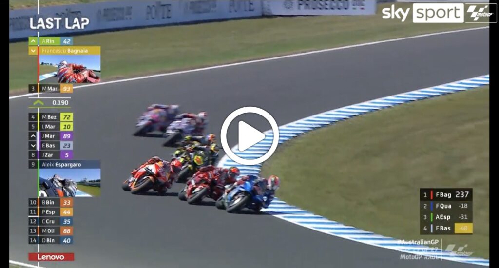 MotoGP | Rins vince in rimonta a Phillip Island: l’ultimo giro della gara [VIDEO]