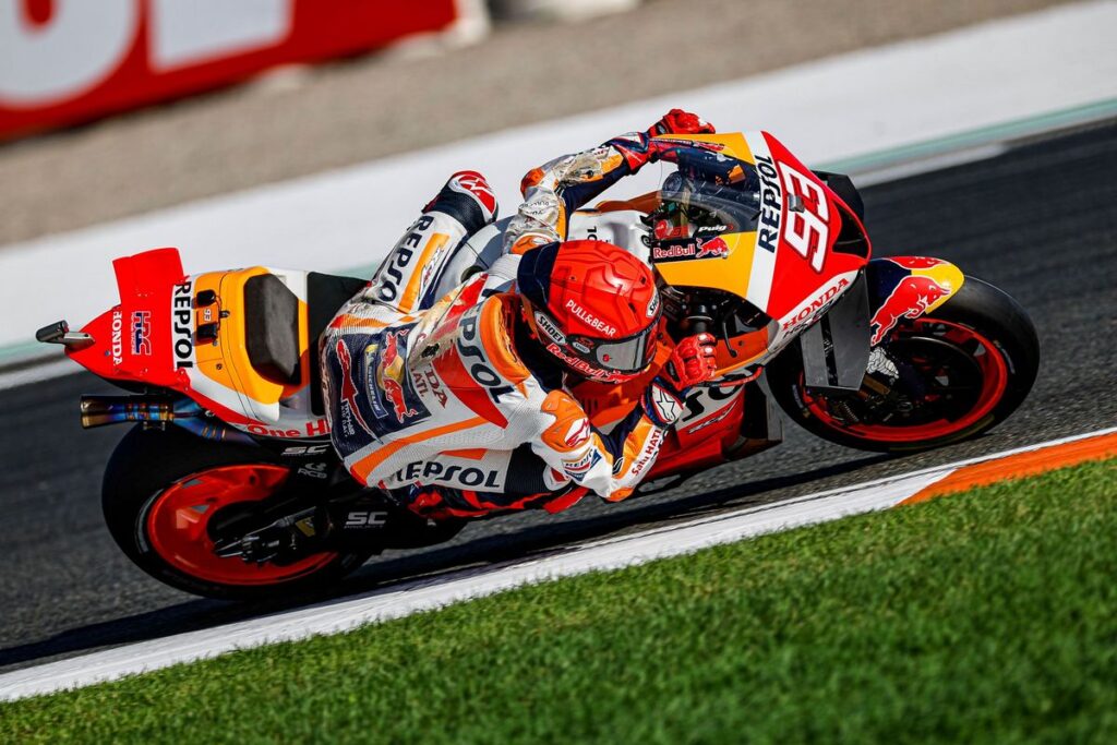 MotoGP | Gp Valencia Day 1: Marquez, “Ho rischiato e lo farò anche domani”