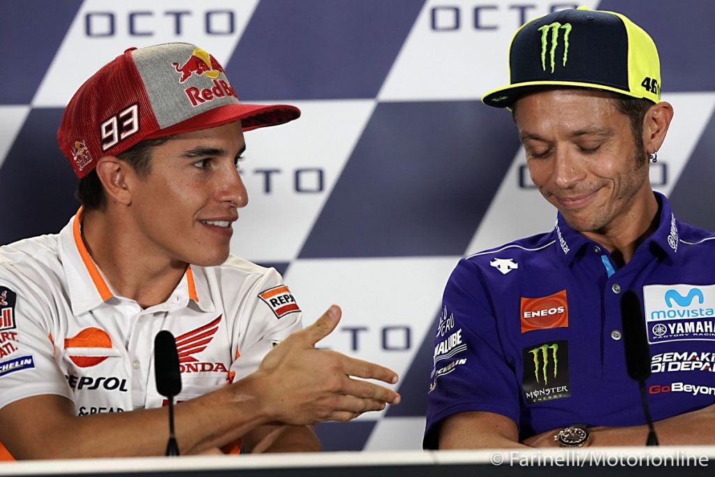 MotoGP | Marc Marquez: “Nel 2015 Rossi ha cercato di scaldare l’atmosfera per non far vincere Lorenzo”