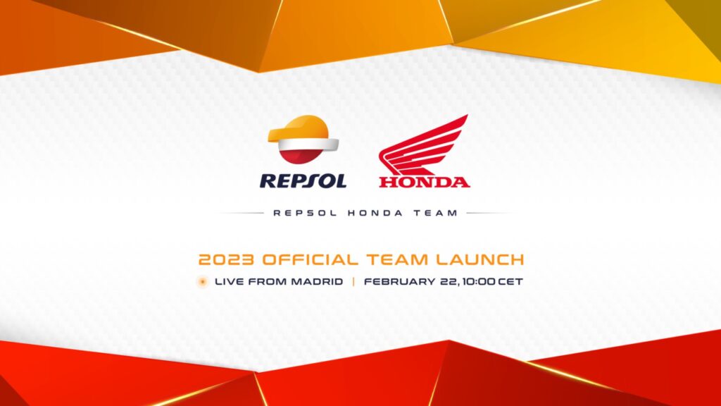 MotoGP | Presentazione Repsol Honda Team 2023 in streaming (foto e video)