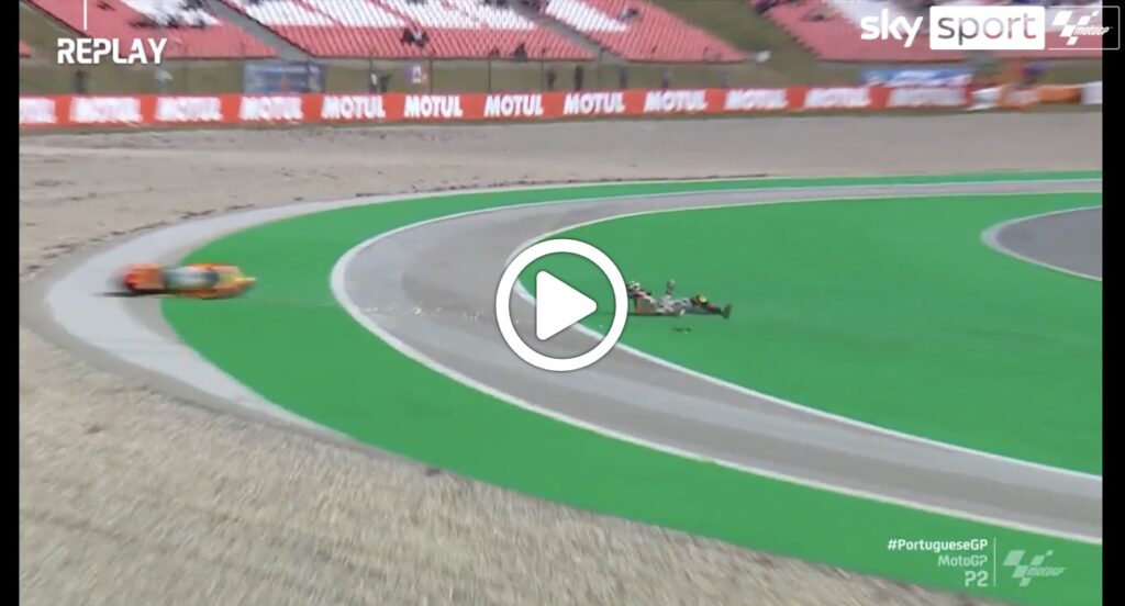 MotoGP | Libere Portogallo, anche Mir vittima di una caduta nelle FP2 di Portimao [VIDEO]