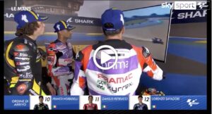 MotoGP | GP Le Mans, le reazioni dei piloti nel retropodio [VIDEO]