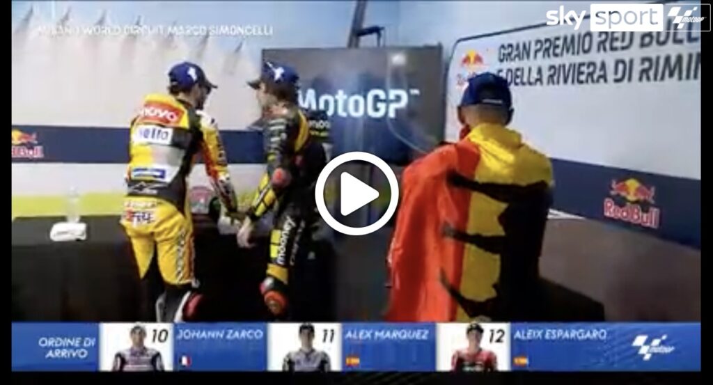 MotoGP | Bagnaia-Bezzecchi, il siparietto prima del podio di Misano [VIDEO]