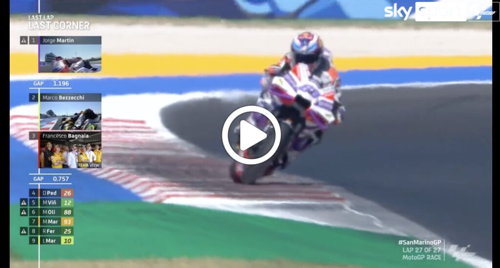 MotoGP | Martin davanti a Bezzecchi e Bagnaia: l’ultimo giro a Misano [VIDEO]