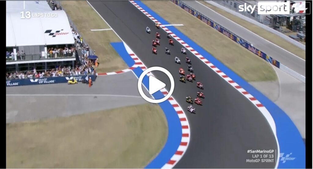 MotoGP | GP Misano, la partenza e il primo giro della Sprint [VIDEO]
