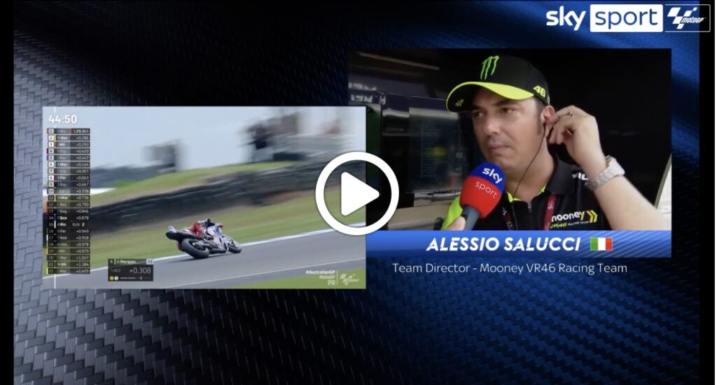 MotoGP | VR46, la spalla frena Marini a Phillip Island [VIDEO]