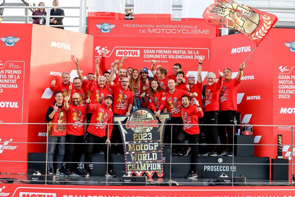 MotoGP | Bagnaia Campione del Mondo: “Vittoria di gara e titolo, più di così non potevo chiedere”