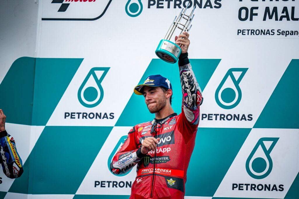 MotoGP | Gp Malesia Gara, Bastianini: “Bello tornare alla vittoria, è qualcosa di fantastico ed emozionante”