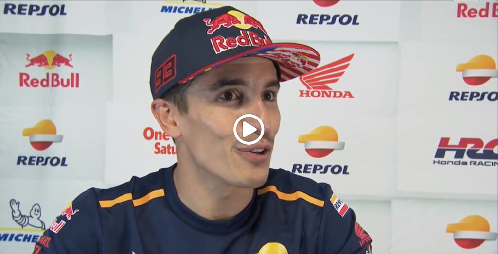 MotoGP | Marc Marquez su Marini in HRC: “Abbiamo un buon rapporto, mi aspettavo Di Giannantonio” [VIDEO]
