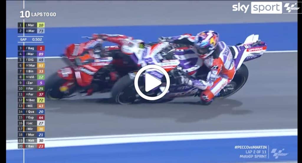 MotoGP | Martin vince di forza la Sprint in Qatar: il sorpasso su Bagnaia [VIDEO]