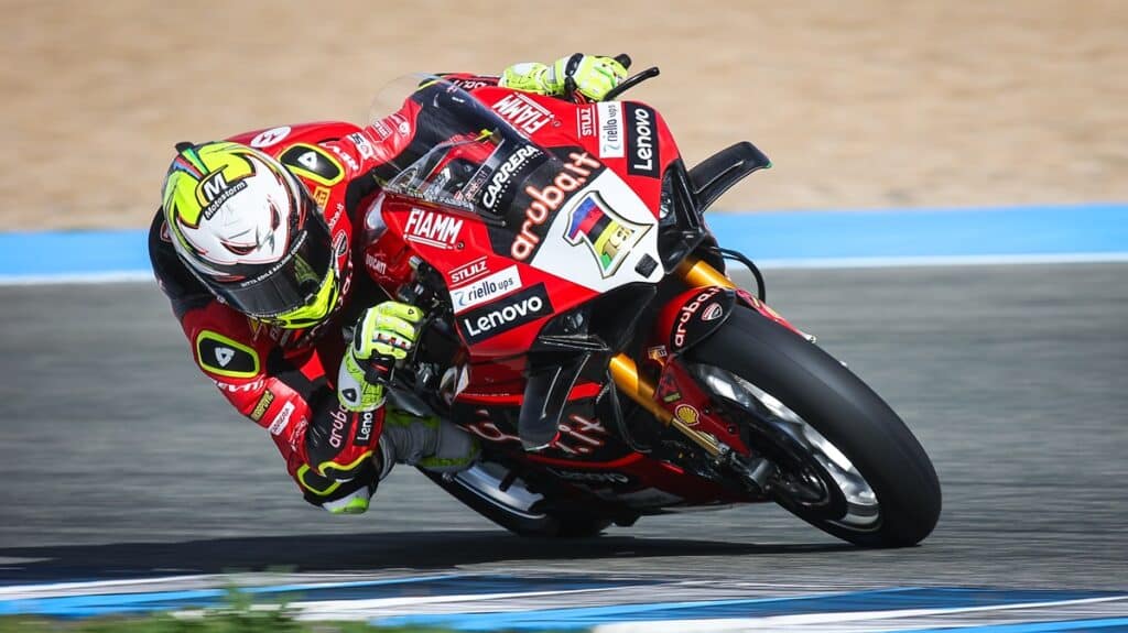SBK | Jerez Test Day 2, Bautista : « La moto a des sensations différentes, surtout dans les virages rapides »