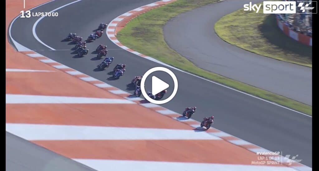 MotoGP | GP Valencia, la partenza dell’ultima Sprint della stagione [VIDEO]