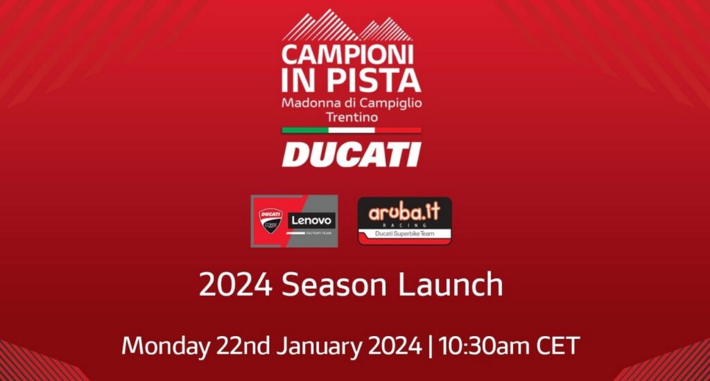 MotoGP | Ducati 2024: la presentazione a Madonna di Campiglio e in diretta streaming