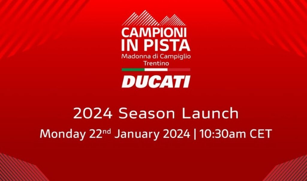 MotoGP | Presentazione Ducati Lenovo Team 2024 in DIRETTA