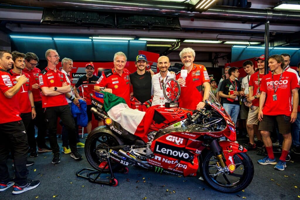 MotoGP | Domenicali et Dall'Igna commentent le renouvellement de Bagnaia avec Ducati