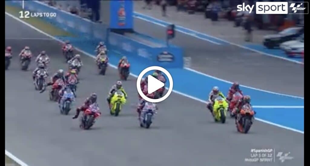 MotoGP | GP Jerez, Marquez erwischt einen schlechten Start: Der Start des Sprints [VIDEO]