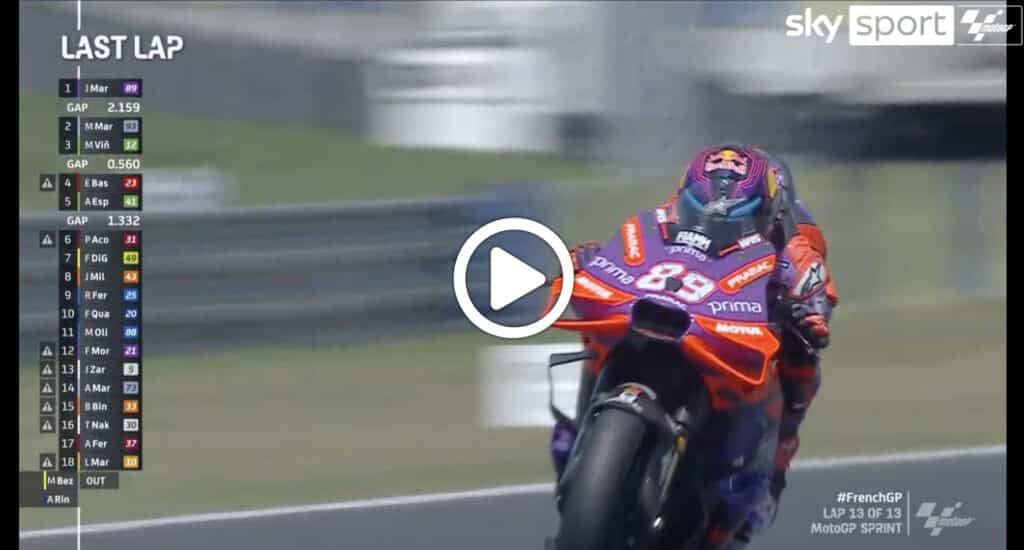 MotoGP | Martin doma Marquez nella Sprint di Le Mans: l’ultimo giro [VIDEO]