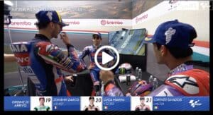 MotoGP | Bagnaia, Bastianini e Martin discutono dopo il podio del Mugello [VIDEO]