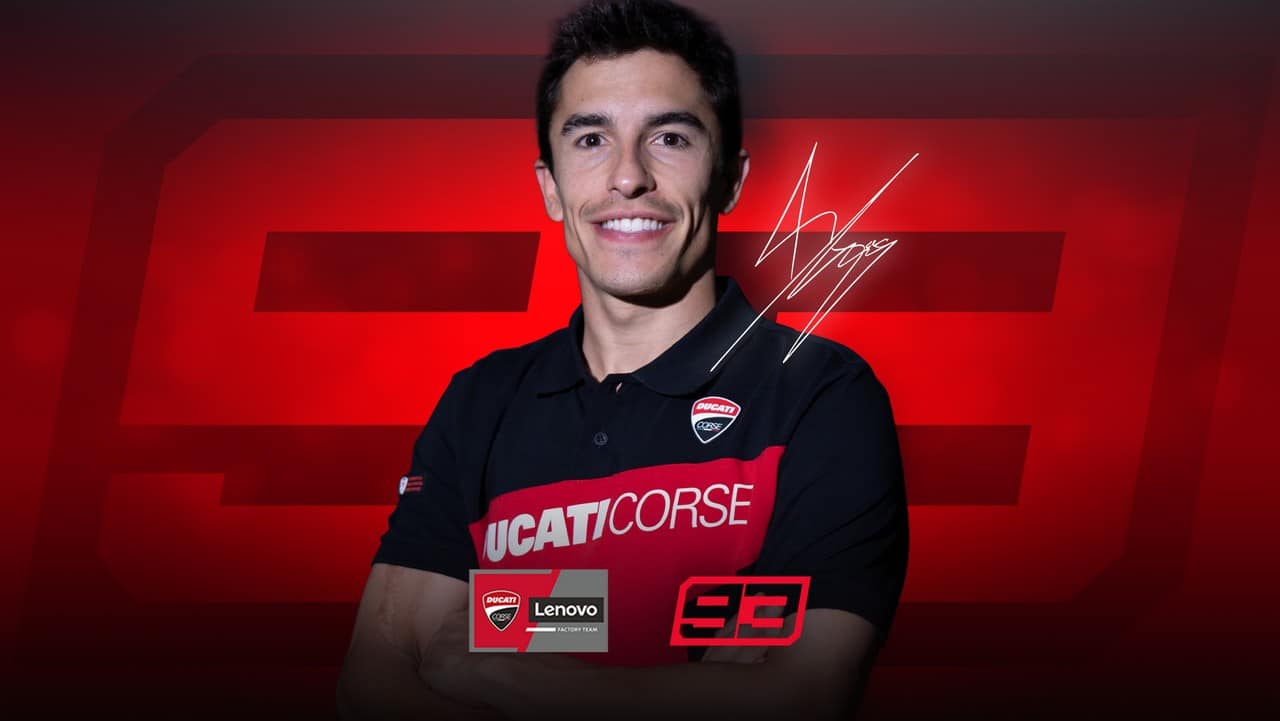 MotoGP | Ufficiale, Marc Marquez “Rosso” Ducati, affiancherà Bagnaia