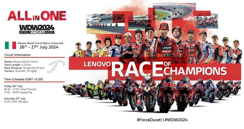 MotoGP : la World Ducati Week 2024 promet une « Race of Champions » palpitante