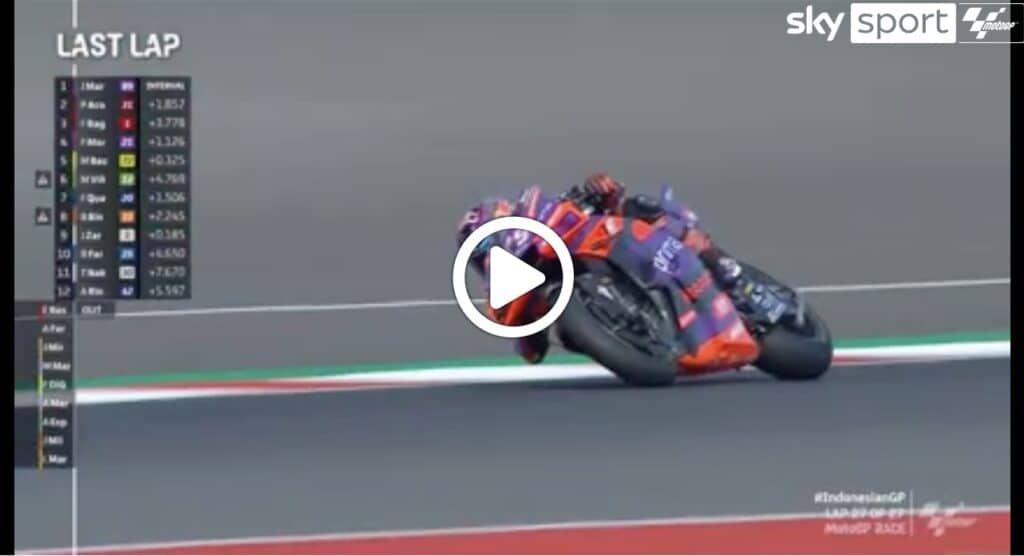 MotoGP | Martin vince a Mandalika e allunga in classifica: l’ultimo giro del GP Indonesia [VIDEO]