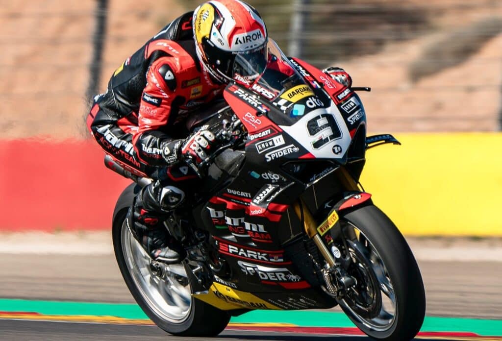 SBK | Gp Aragon Gara 2, Petrucci: “Ritmo impressionante, oggi più veloci di 18 rispetto a ieri”