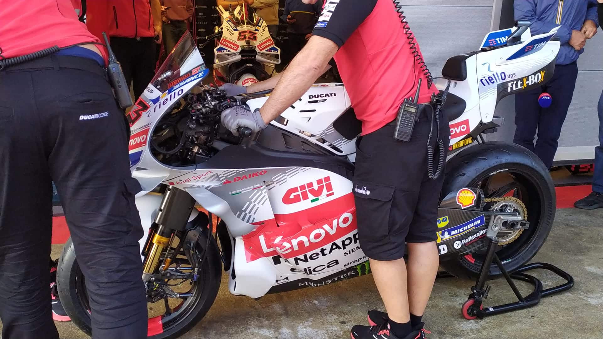 bagnaia test barcellona