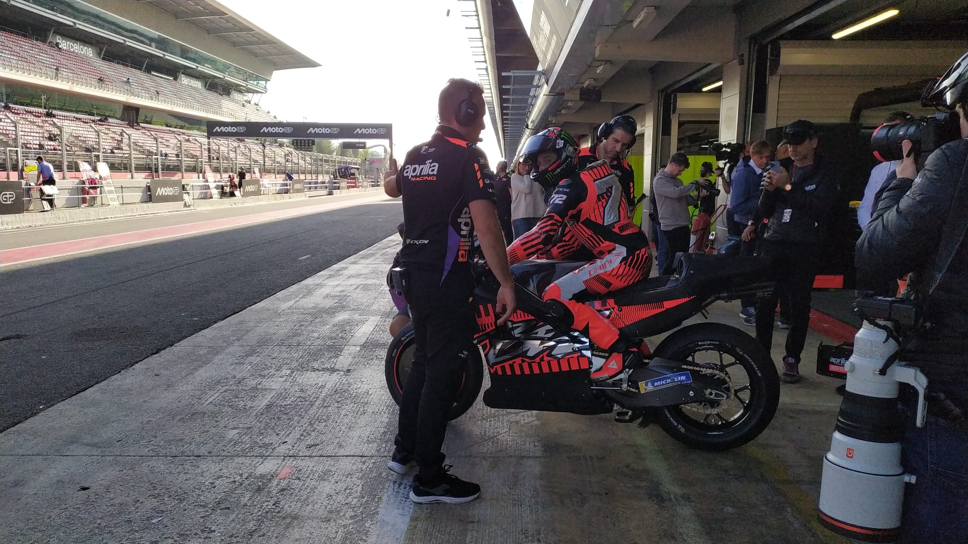 bezzecchi aprilia test