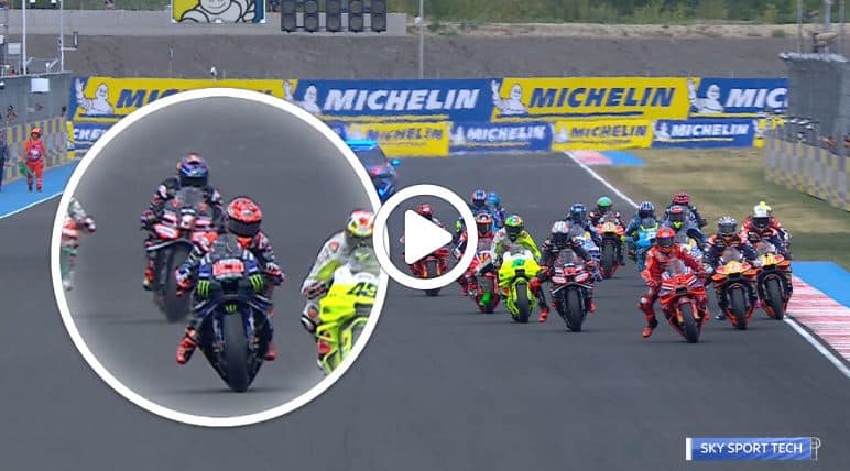 MotoGP | GP Ungheria Sprint Race, Quartararo penalizzato: il video della caduta [VIDEO]