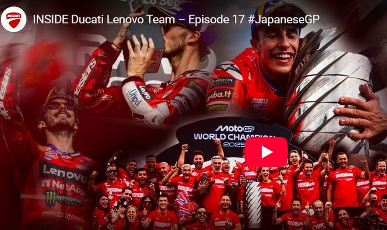 MotoGP | Inside Ducati episodio 17: Gp Giappone, Marquez Campione del Mondo [VIDEO]