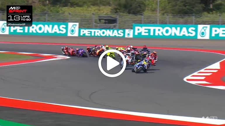 MotoGP | GP Indonesia: primo giro da brividi a Mandalika [VIDEO]